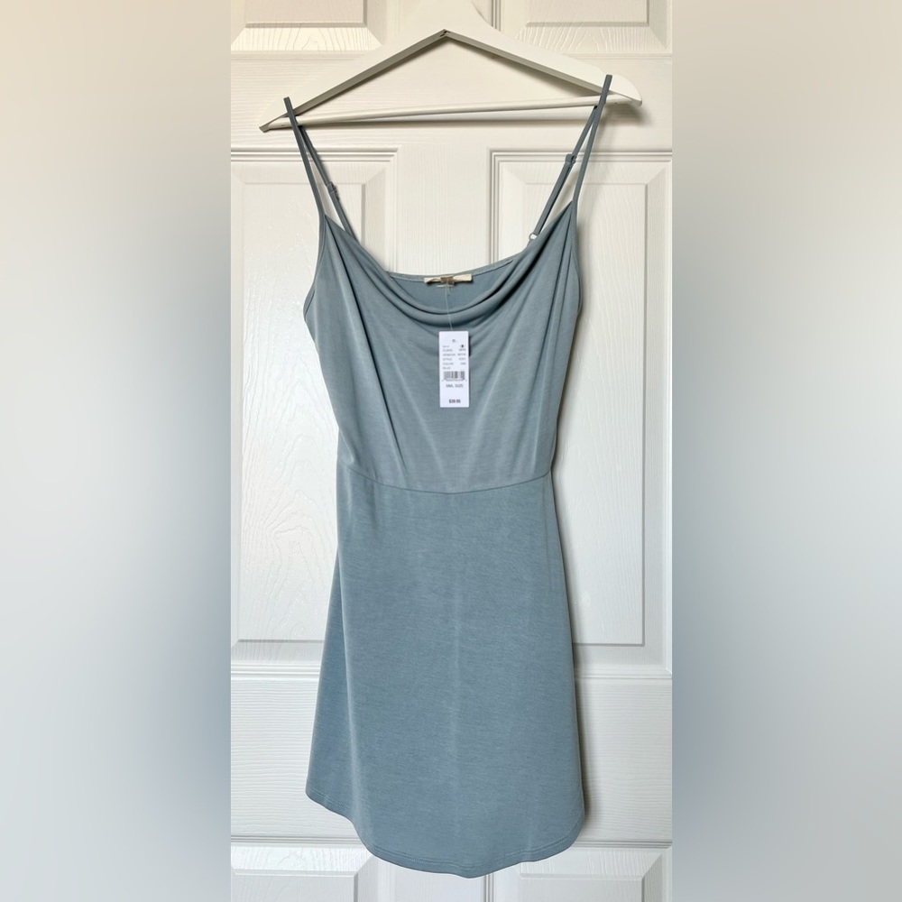 NWT Cowl Neck Blue Romper